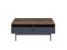 GROOVES COFFEE TABLE 2ΣΥΡΤΑΡΙΑ ΚΑΡΥΔΙ ΓΚΡΙ 110x60x45cm GROOVES COFFEE TABLE 2ΣΥΡΤΑΡΙΑ ΚΑΡΥΔΙ ΓΚΡΙ 110x60x45cm