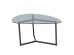 ROCKS COFFEE TABLE SET 2ΤΕΜ ΔΙΑΦΑΝΟ FUME ΜΑΥΡΟ 82x59x40cm