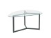 ROCKS COFFEE TABLE SET 2ΤΕΜ ΔΙΑΦΑΝΟ FUME ΜΑΥΡΟ 82x59x40cm