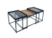 HARMONICA COFFEE TABLE SET 3ΤΕΜ ΦΥΣΙΚΟ ΦΙΜΕ ΜΑΥΡΟ 75x55x44cm HARMONICA COFFEE TABLE SET 3ΤΕΜ ΦΥΣΙΚΟ ΦΙΜΕ ΜΑΥΡΟ 75x55x44cm