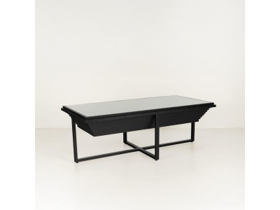 CHEOPS COFFEE TABLE ΜΑΥΡΟ 120x60x42cm