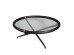 COLOMBO COFFEE TABLE ΜΑΥΡΟ ΧΡΥΣΟ 100x100x40cm COLOMBO COFFEE TABLE ΜΑΥΡΟ ΧΡΥΣΟ 100x100x40cm