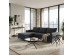 COLOMBO COFFEE TABLE ΜΑΥΡΟ ΧΡΥΣΟ 100x100x40cm COLOMBO COFFEE TABLE ΜΑΥΡΟ ΧΡΥΣΟ 100x100x40cm