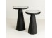 LAMP SIDE TABLE ΛΕΥΚΟ ΜΑΥΡΟ 41x41x63.5cm LAMP SIDE TABLE ΛΕΥΚΟ ΜΑΥΡΟ 41x41x63.5cm