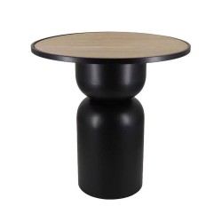 UP : DOWN 65 COFFEE TABLE ΜΑΥΡΟ ΦΥΣΙΚΟ 65x65x65cm