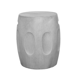 AFRICA SIDE TABLE ΓΚΡΙ 38x38x46.5cm