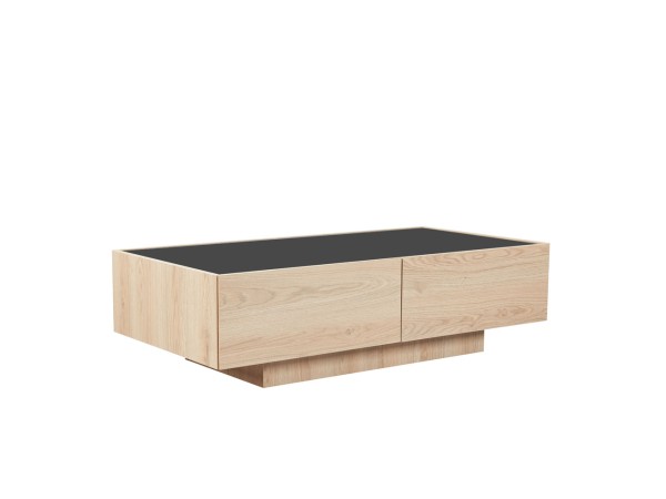 CUBIUS COFFEE TABLE ΦΥΣΙΚΟ ΦΙΜΕ ΜΑΥΡΟ 118x59x33cm CUBIUS COFFEE TABLE ΦΥΣΙΚΟ ΦΙΜΕ ΜΑΥΡΟ 118x59x33cm