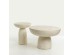 POROS SIDE TABLE BEIGE 40x40x46.3cm