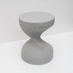 INDUSTRIAL SIDE TABLE ΓΚΡΙ 39.5x39.5x52.5cm