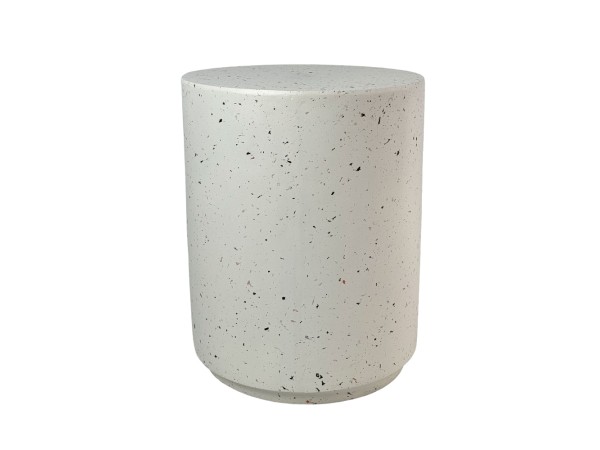 WHEEL ROUND SIDE TABLE TERRAZZO 36.5x36.5x46cm