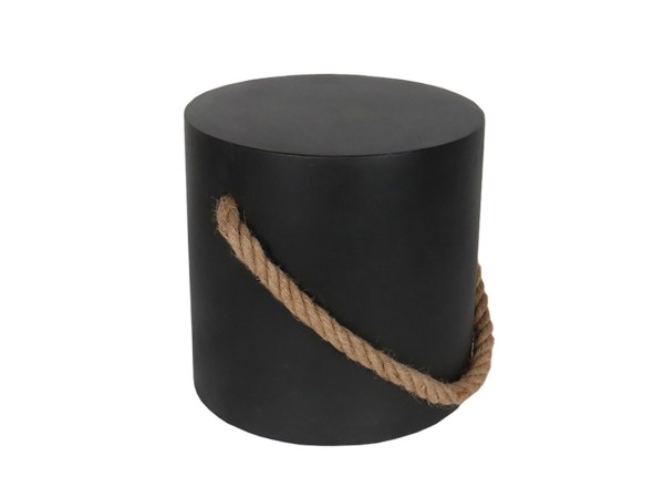 ΤΕΝΟ SIDE TABLE ΜΕ ΣΧΟΙΝΙ ΜΑΥΡΟ ΦΥΣΙΚΟ 40x40x40cm ΤΕΝΟ SIDE TABLE ΜΕ ΣΧΟΙΝΙ ΜΑΥΡΟ ΦΥΣΙΚΟ 40x40x40cm
