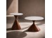 NOISETTE COFFEE TABLE SET 2ΤΕΜ ΛΕΥΚΟ ΜΕ ΟΨΗ ΜΑΡΜΑΡΟΥ ΚΑΡΥΔΙ 70x70x40cm NOISETTE COFFEE TABLE SET 2ΤΕΜ ΛΕΥΚΟ ΜΕ ΟΨΗ ΜΑΡΜΑΡΟΥ ΚΑΡΥΔΙ 70x70x40cm