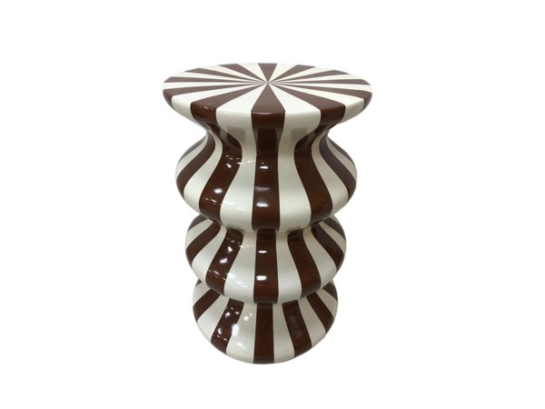 DULCE SIDE TABLE CREAM MOCCA 35x35x55cm