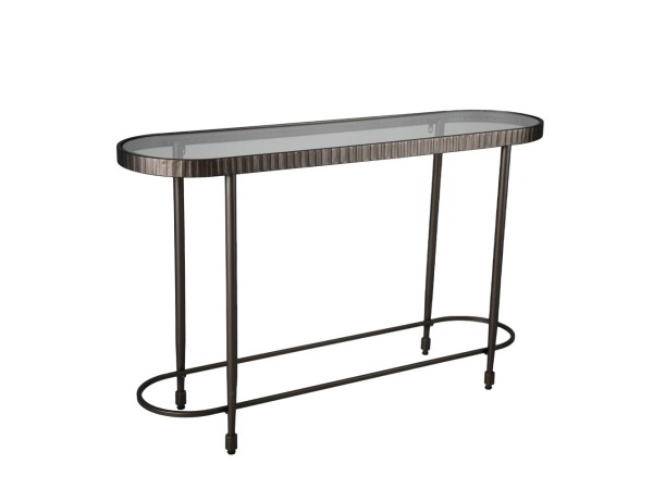GRANAZ ΚΟΝΣΟΛΑ GUNMETAL 132x36x81cm