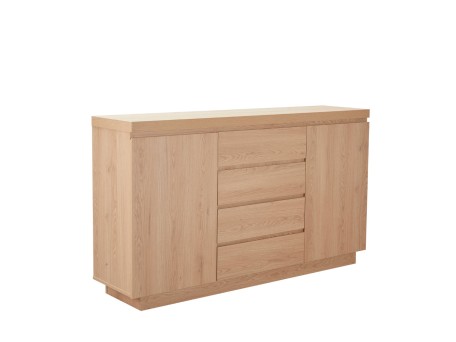 DRUVO ΜΠΟΥΦΕΣ 2ΠΟΡΤΕΣ 4ΣΥΡΤΑΡΙΑ ΦΥΣΙΚΟ 160x39x92cm