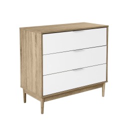 SCANDI ΣΥΡΤΑΡΙΕΡΑ 3ΣΥΡΤΑΡΙΑ SONOMA ΛΕΥΚΟ 80x39.5x77cm