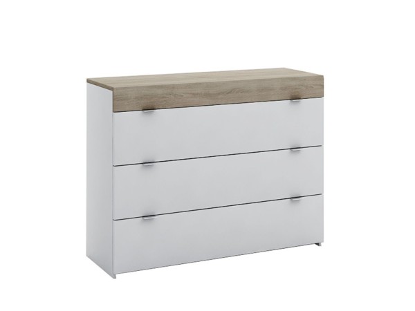 MY BOX ΣΥΡΤΑΡΙΕΡΑ 3ΣΥΡΤΑΡΙΑ SONOMA ΣΚΟΥΡΟ ΛΕΥΚΟ HIGH GLOSS 105x45x78cm