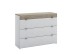 MY BOX ΣΥΡΤΑΡΙΕΡΑ 3ΣΥΡΤΑΡΙΑ SONOMA ΣΚΟΥΡΟ ΛΕΥΚΟ HIGH GLOSS 105x45x78cm