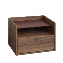 MARSALA ΚΟΜΟΔΙΝΟ 1ΠΟΡΤΑ 1ΡΑΦΙ ΚΑΡΥΔΙ 64x45x45cm
