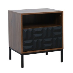 ZUMA ΚΟΜΟΔΙΝΟ ΚΑΡΥΔΙ ΜΑΥΡΟ 51.5x40x58.5cm