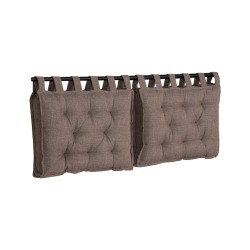 HANG ΜΑΞΙΛΑΡΙ ΚΕΦΑΛΑΡΙΟΥ SET 2ΤΕΜ ΓΚΡΙ ΚΑΦΕ 20-914 70x10x50cm