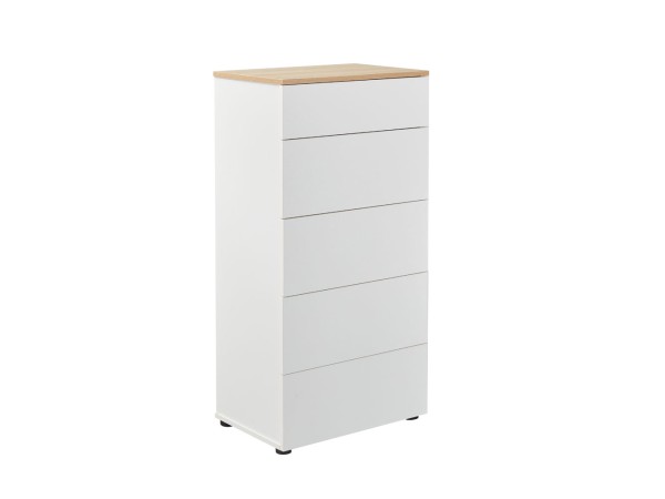 LUCIDO ΣΥΡΤΑΡΙΕΡΑ 5ΣΥΡΤΑΡΙΑ ΛΕΥΚΟ OAK ΦΥΣΙΚΟ 58x39x116.5cm LUCIDO ΣΥΡΤΑΡΙΕΡΑ 5ΣΥΡΤΑΡΙΑ ΛΕΥΚΟ OAK ΦΥΣΙΚΟ 58x39x116.5cm