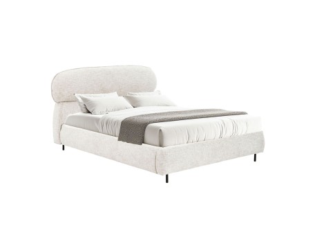 SERENITE ΚΡΕΒΑΤΙ (ΓΙΑ ΣΤΡΩΜΑ 160x200cm) BEIGE 230x193x107cm