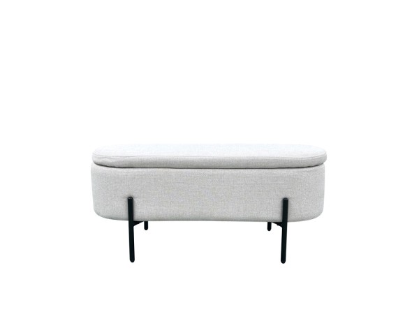 OVAL ΣΚΑΜΠΟ ΜΕ ΑΠΟΘ/ΚΟ ΧΩΡΟ ΛΕΥΚΟ 95x36x43cm