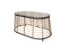 LOOM COFFEE TABLE ΦΥΣΙΚΟ ΜΑΥΡΟ 95x55x45cm