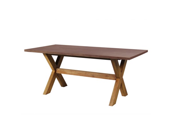 POMPEI ΤΡΑΠΕΖΙ RUST RED 200x100x74.5cm POMPEI ΤΡΑΠΕΖΙ RUST RED 200x100x74.5cm