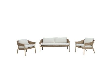SUMATRA ΣΑΛΟΝΙ SET 1+2 ΦΥΣΙΚΟ BEIGE