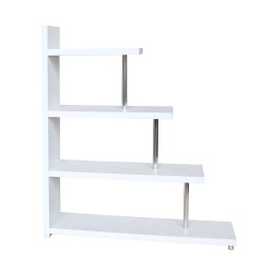 SWIVEL ΒΙΒΛΙΟΘΗΚΗ ΛΕΥΚΟ OAK 120x29x135.8cm