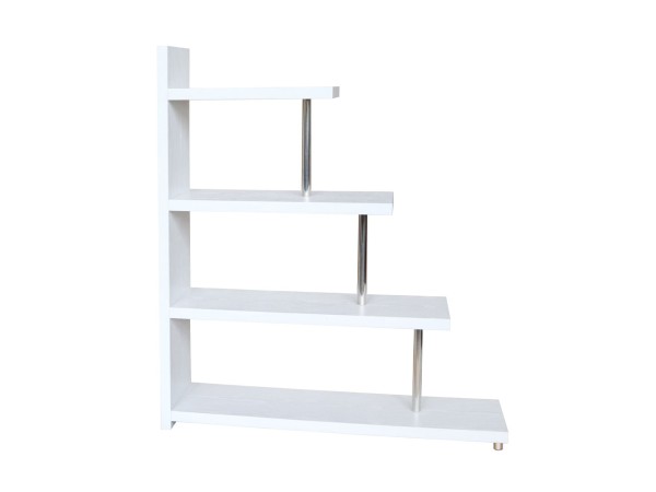SWIVEL ΒΙΒΛΙΟΘΗΚΗ ΛΕΥΚΟ OAK 120x29x135.8cm SWIVEL ΒΙΒΛΙΟΘΗΚΗ ΛΕΥΚΟ OAK 120x29x135.8cm