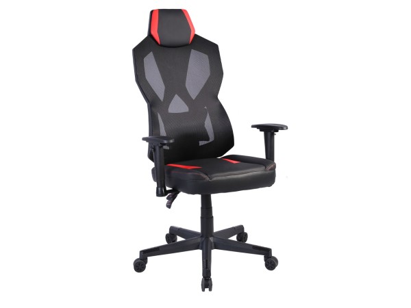 STORM ΚΑΡΕΚΛΑ GAMING ΓΡΑΦΕΙΟΥ ΜΑΥΡΟ ΚΟΚΚΙΝΟ 50x73x135cm STORM ΚΑΡΕΚΛΑ GAMING ΓΡΑΦΕΙΟΥ ΜΑΥΡΟ ΚΟΚΚΙΝΟ 50x73x135cm