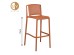 POLLY ΣΚΑΜΠΟ BAR TERRACOTTA 42x50x100.5cm POLLY ΣΚΑΜΠΟ BAR TERRACOTTA 42x50x100.5cm