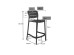 ZURICH ΣΚΑΜΠΟ BAR ΛΕΥΚΟ 50x48.5x103.5cm ZURICH ΣΚΑΜΠΟ BAR ΛΕΥΚΟ 50x48.5x103.5cm