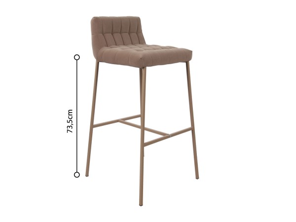 MERLO ΣΚΑΜΠΟ BAR BEIGE 49x50x88cm MERLO ΣΚΑΜΠΟ BAR BEIGE 49x50x88cm