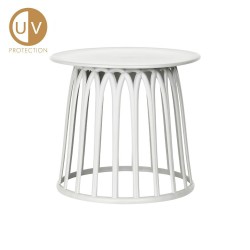 BASKET SIDE TABLE ΛΕΥΚΟ 49.5x49.5x44cm