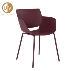 SEDIA ΚΑΡΕΚΛΑ MADDER BROWN 58x51x79.5cm
