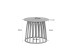 BASKET SIDE TABLE ΜΟΥΣΤΑΡΔΙ 49.5x49.5x44cm