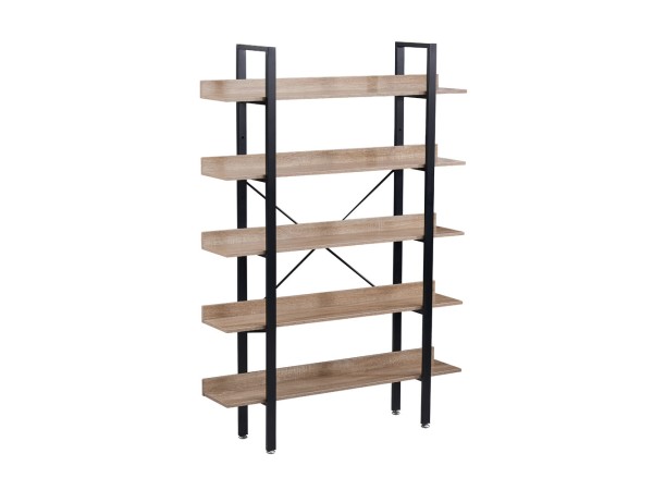 HORIZON ΒΙΒΛΙΟΘΗΚΗ 5ΡΑΦΙΑ SONOMA ΜΑΥΡΟ 120x28x170 HORIZON ΒΙΒΛΙΟΘΗΚΗ 5ΡΑΦΙΑ SONOMA ΜΑΥΡΟ 120x28x170