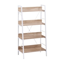 ONE STEP UP ΒΙΒΛΙΟΘΗΚΗ 4ΡΑΦΙΑ SONOMA ΛΕΥΚΟ 60x35x117cm