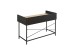 HOMI ΓΡΑΦΕΙΟ 2ΣΥΡΤΑΡΙΑ ΦΥΣΙΚΟ ΜΑΥΡΟ 123x60x86cm