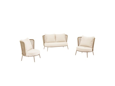 POLO ΣΑΛΟΝΙ SET 1+2 ΜΠΕΖ
