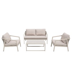 MARE ΣΑΛΟΝΙ SET 1+2+1 OFF WHITE