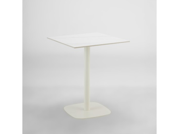 QUADRA ΤΡΑΠΕΖΙ ΛΕΥΚΟ ΜΕ ΟΨΗ ΜΑΡΜΑΡΟΥ 60x60x74cm QUADRA ΤΡΑΠΕΖΙ ΛΕΥΚΟ ΜΕ ΟΨΗ ΜΑΡΜΑΡΟΥ 60x60x74cm