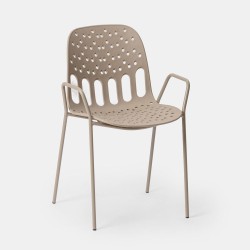 LIDO ΚΑΡΕΚΛΑ BEIGE 57x55.5x80cm