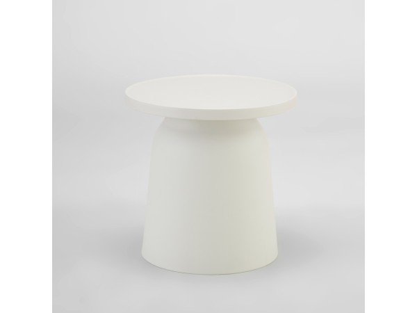 DOMI COFFEE TABLE OFF WHITE 47x47x46cm DOMI COFFEE TABLE OFF WHITE 47x47x46cm