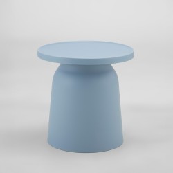 DOMI COFFEE TABLE ΓΑΛΑΖΙΟ 47x47x46cm