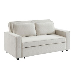CUBO ΚΑΝΑΠΕΣ ΚΡΕΒΑΤΙ 3ΘΕΣΙΟΣ OFF WHITE 172x90x89cm
